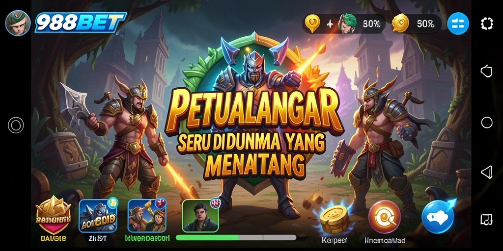 Tampilan gameplay seru di dunia petualangan 988BET.