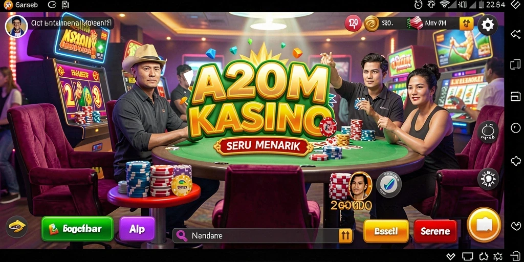 Tampilan gameplay A200M yang mengasyikkan di kasino.