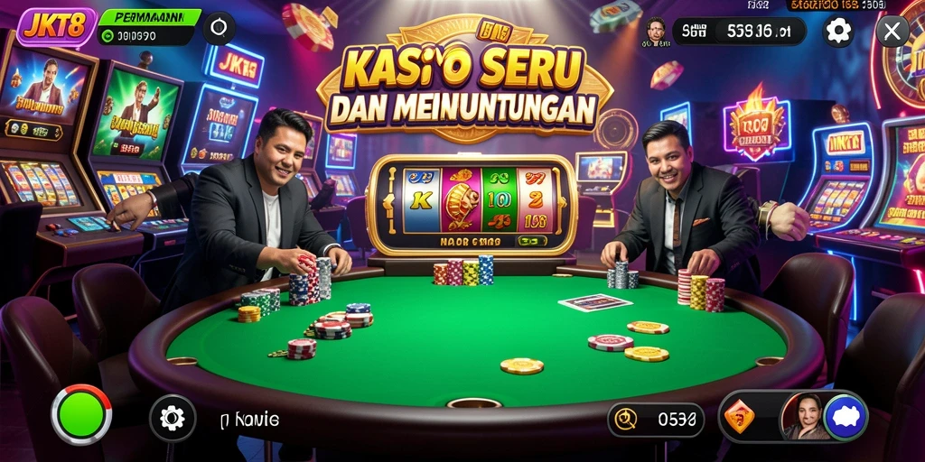Tampilan gameplay JKT8 yang menegangkan dan mengasyikkan.