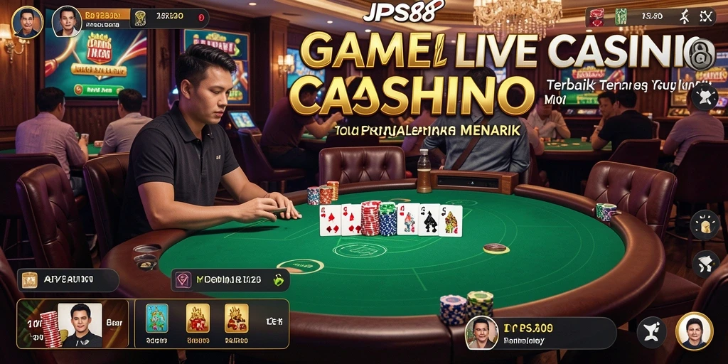 Tampilan menarik dari gameplay Live Casino di JPS88.
