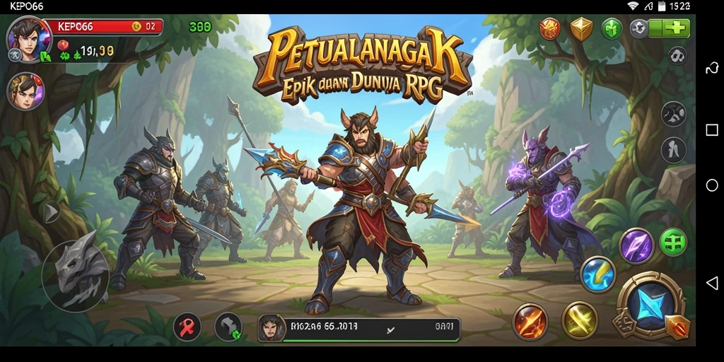 Tampilan mengesankan dari gameplay RPG KEPO66 yang penuh aksi.