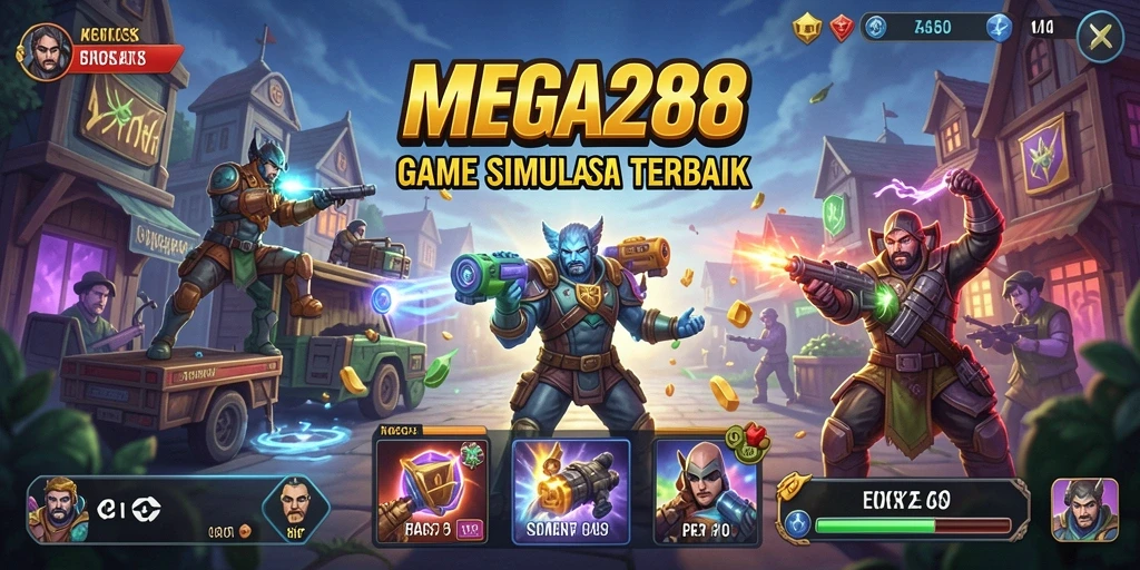 Gameplay MEGA288 menampilkan pengalaman simulasi yang mendalam.