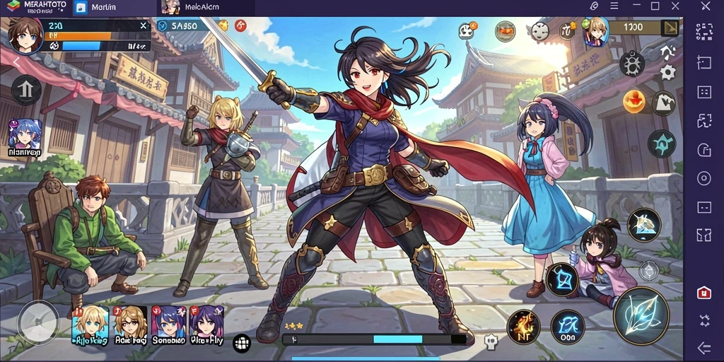 Screenshot dari gameplay seru MERAHTOTO dengan karakter Anime.