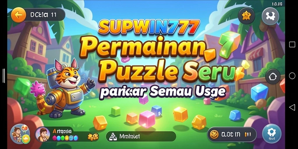 Screenshot gameplay SUPWIN777 menunjukkan tantangan puzzle yang menarik dan menyenangkan.