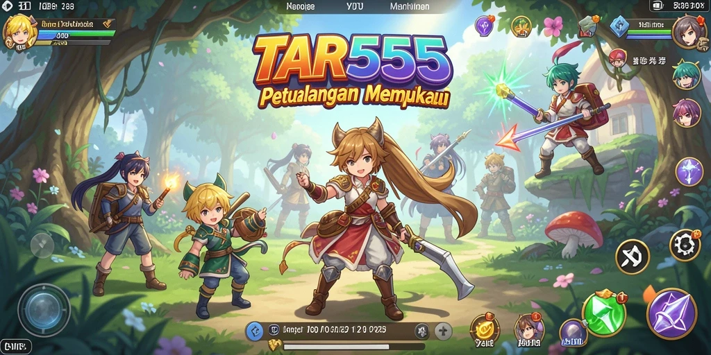 Gameplay menarik dari TAR555 yang mencerminkan dunia anime.