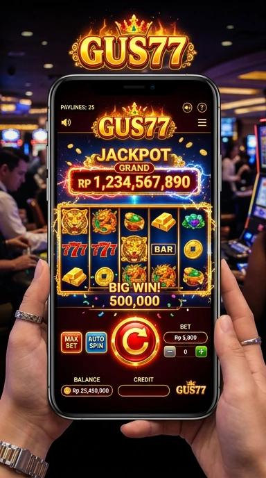 Tampilan utama gus77 yang intuitif dan menarik.